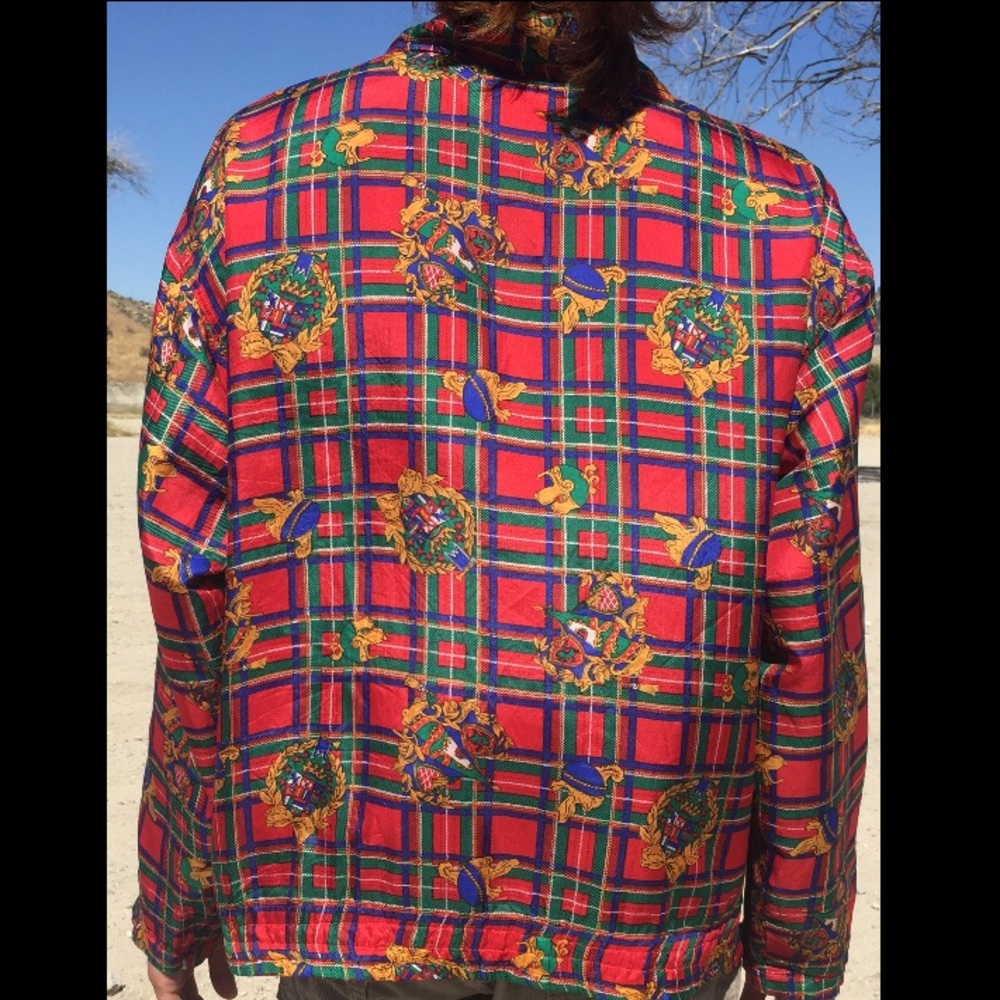 Vintage Plaid Windbreaker - Picture 2 of 2