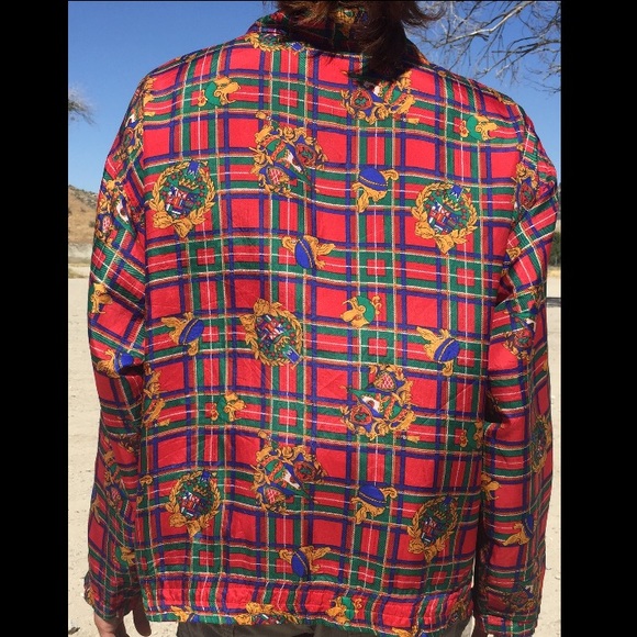 Vintage Plaid Windbreaker - Picture 2 of 2