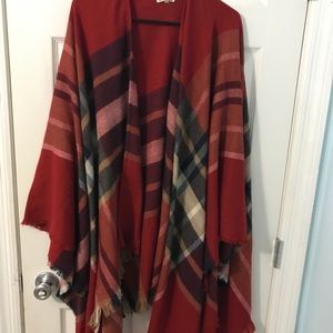Poncho style sweater