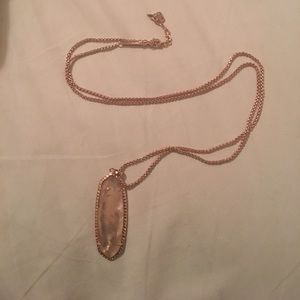 Rose Gold and Peach Layden Necklace