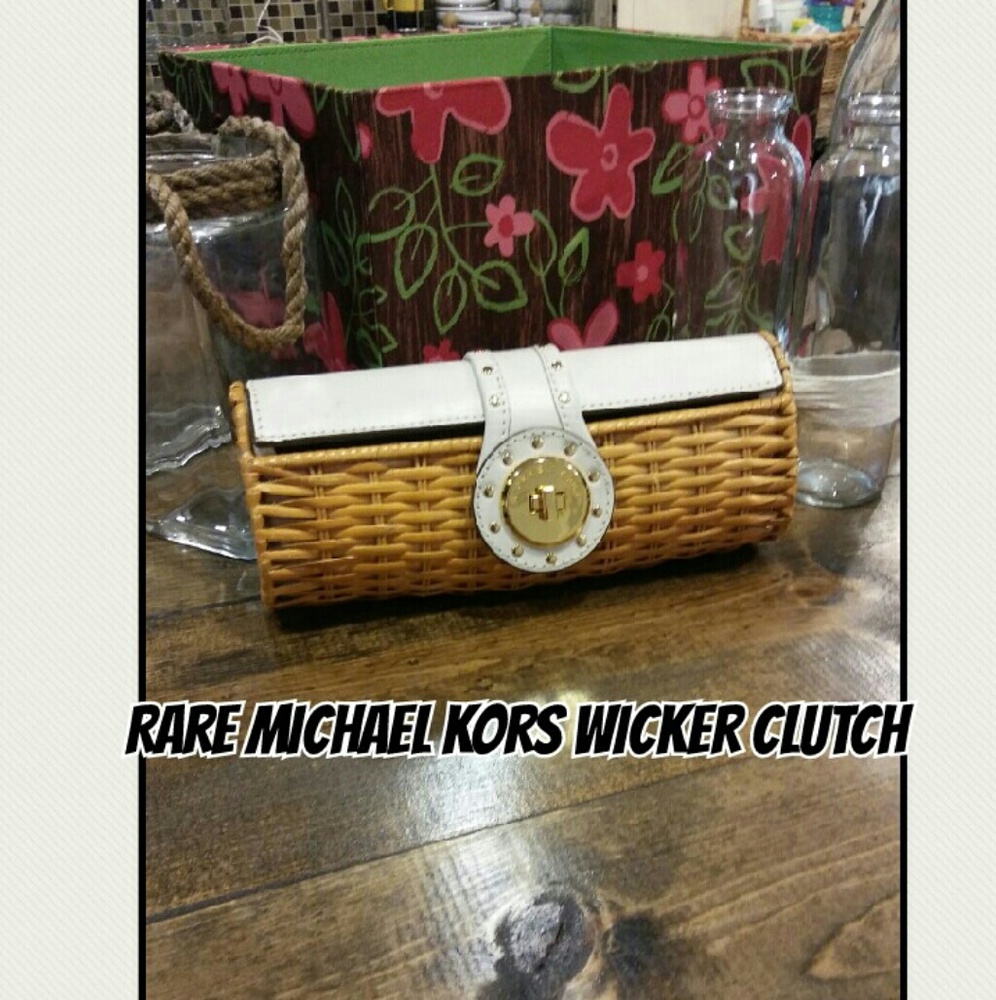 Vintage Michael Kors Wicker Clutch