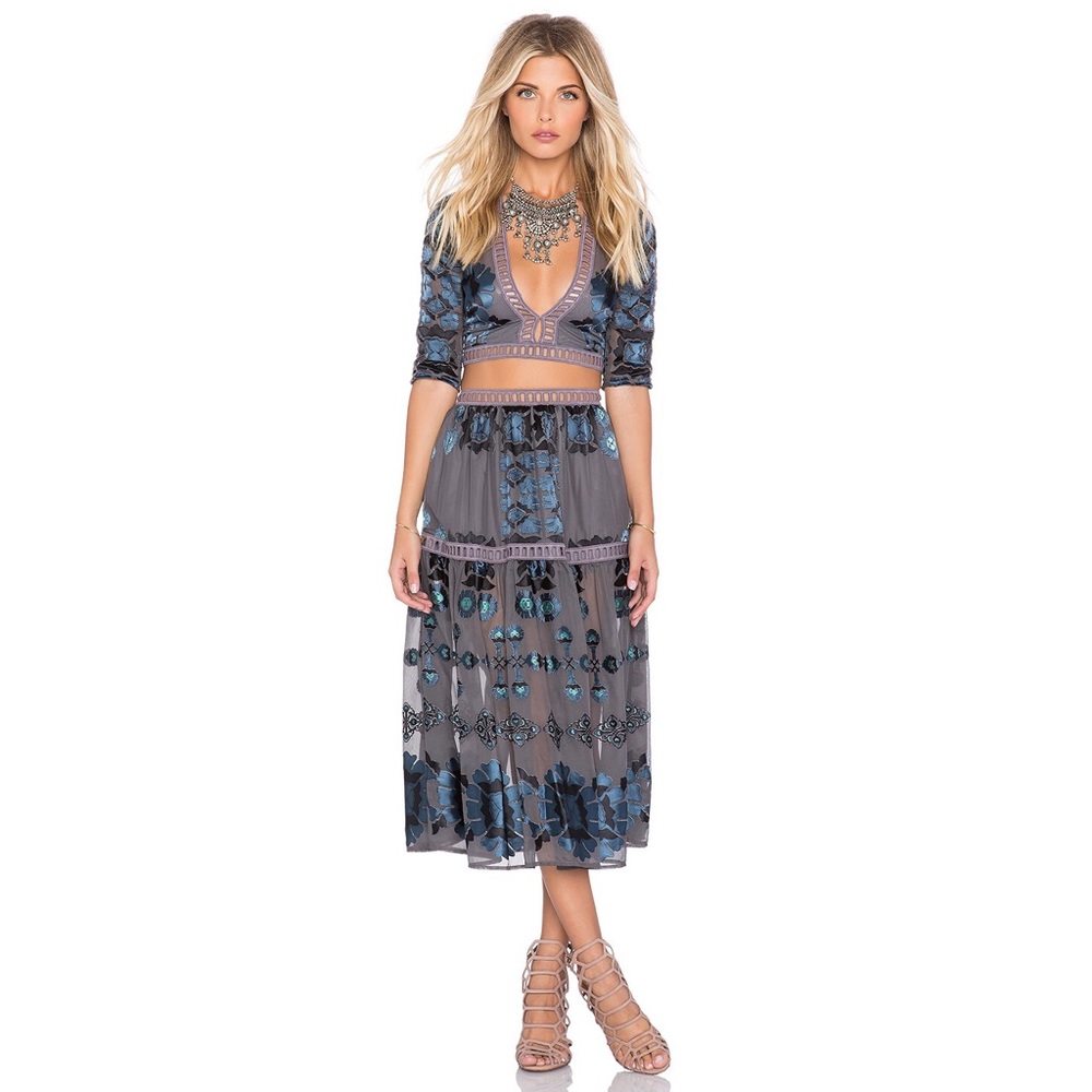 For Love and Lemons Barcelona skirt and top set