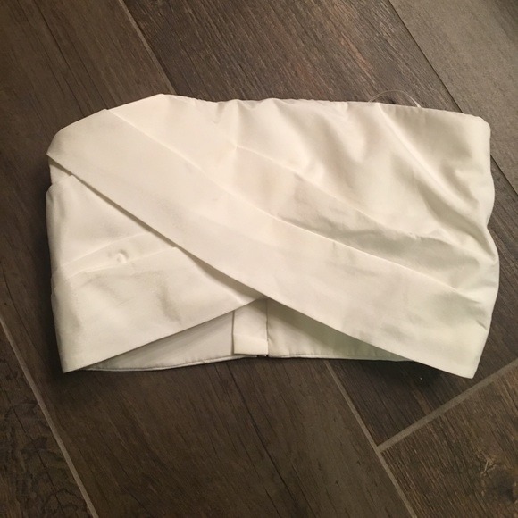 Camo Tops - Cameo pleated crop top