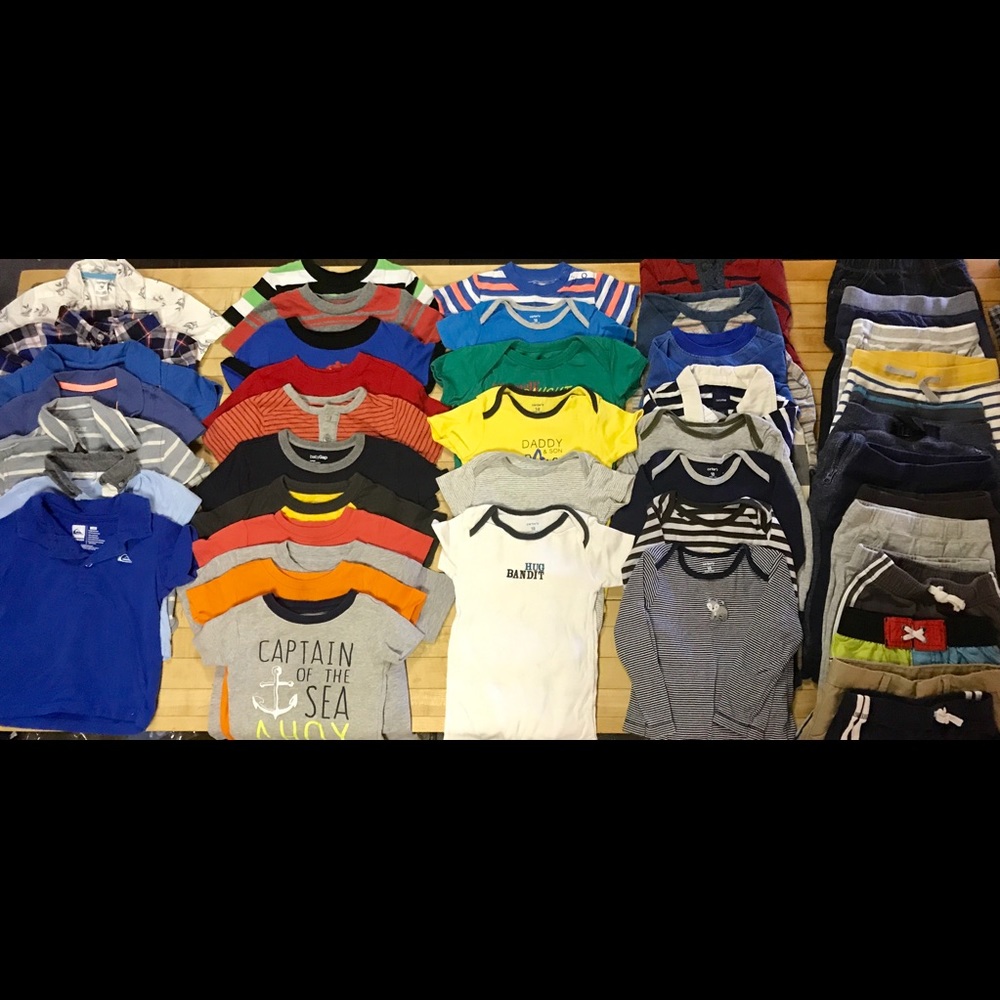 50 piece 18/18-24 months boys clothing: LIKE NEW!