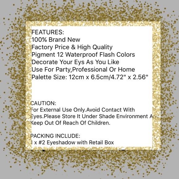 5⭐️RATED 🎉HP🎉WATERPROOF EYESHADOW IN 12 COLORS - Picture 3 of 3