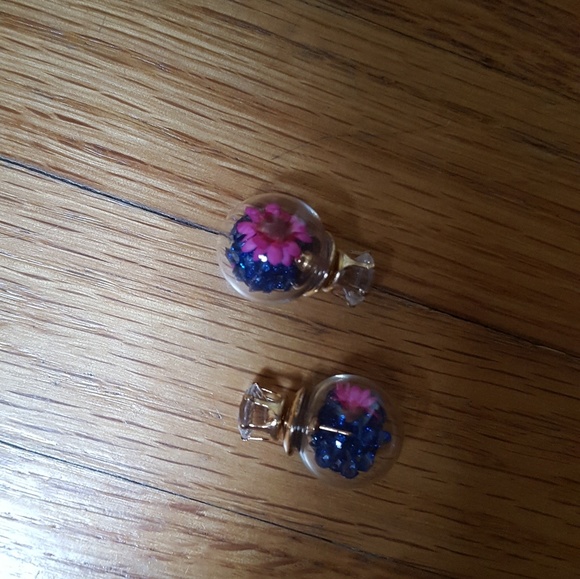 Brand New Studded Rhinestone Ball Earrings! 2 Sets - Picture 4 of 8
