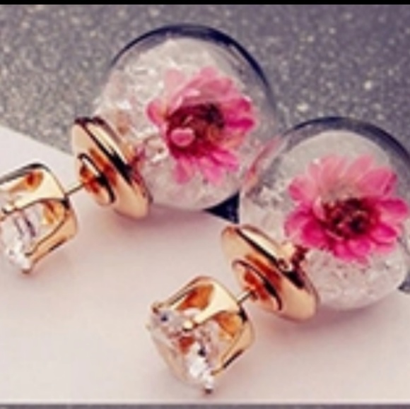 Brand New Studded Rhinestone Ball Earrings! 2 Sets - Picture 5 of 8