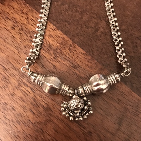 Antique silver necklace - Picture 2 of 3