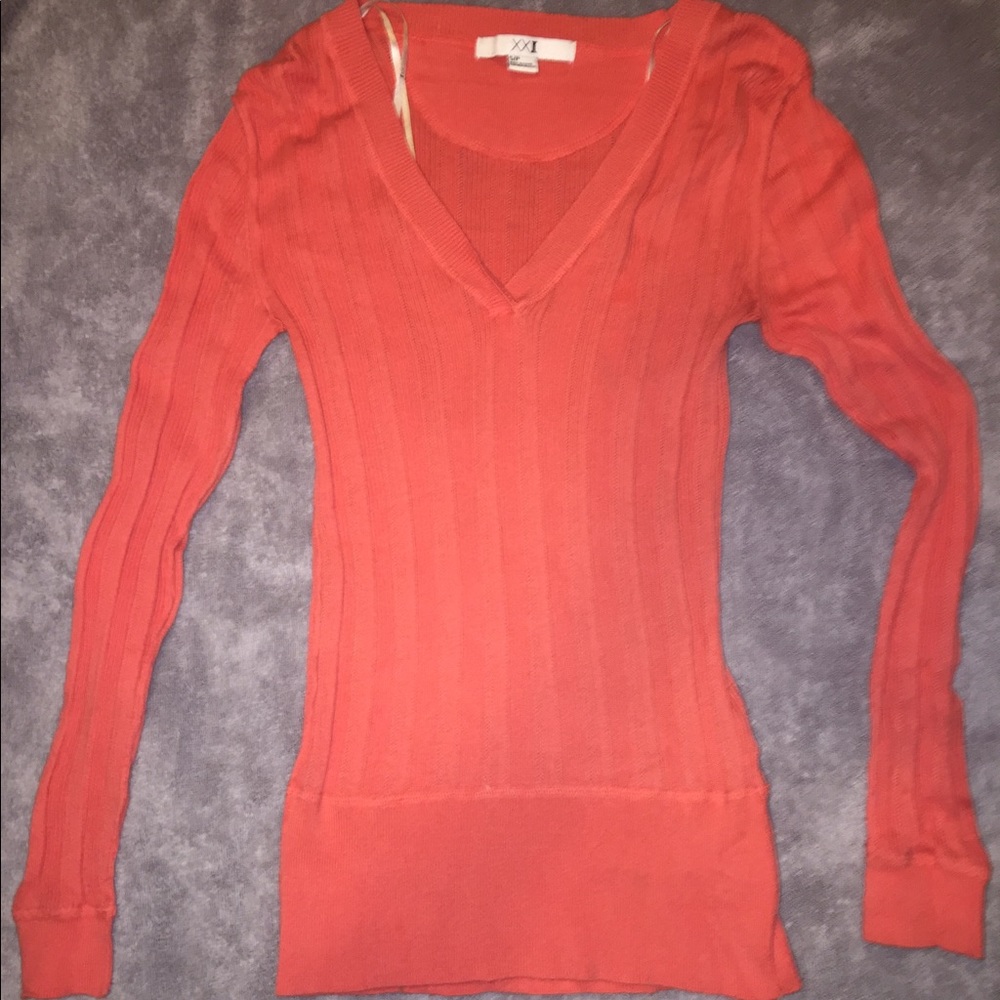 Coral Thin Sweater