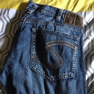 Men's silver jeans zak style size 36x32