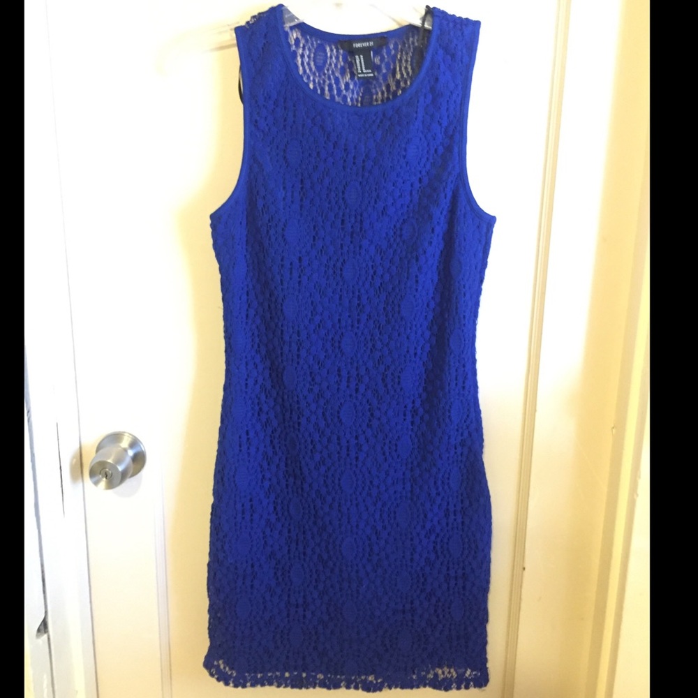 Royal Blue Mini Dress