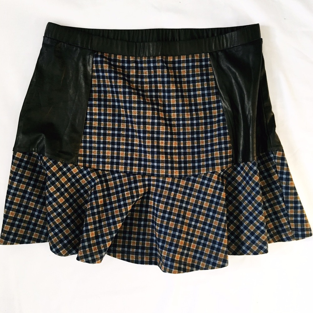 Hem & Thread plaid mini skirt