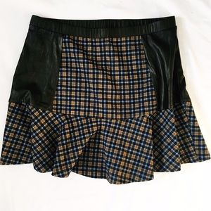 Hem & Thread plaid mini skirt