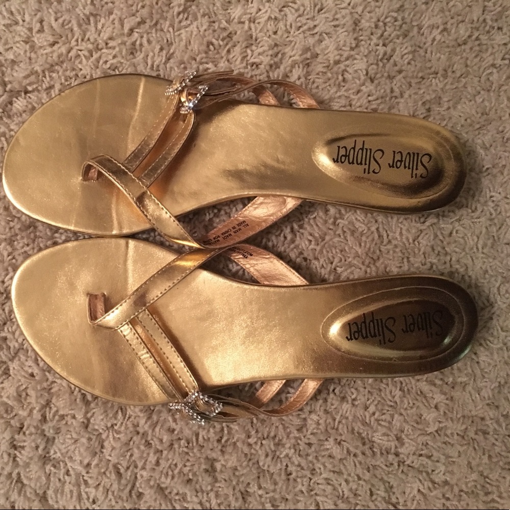 Gold sandals