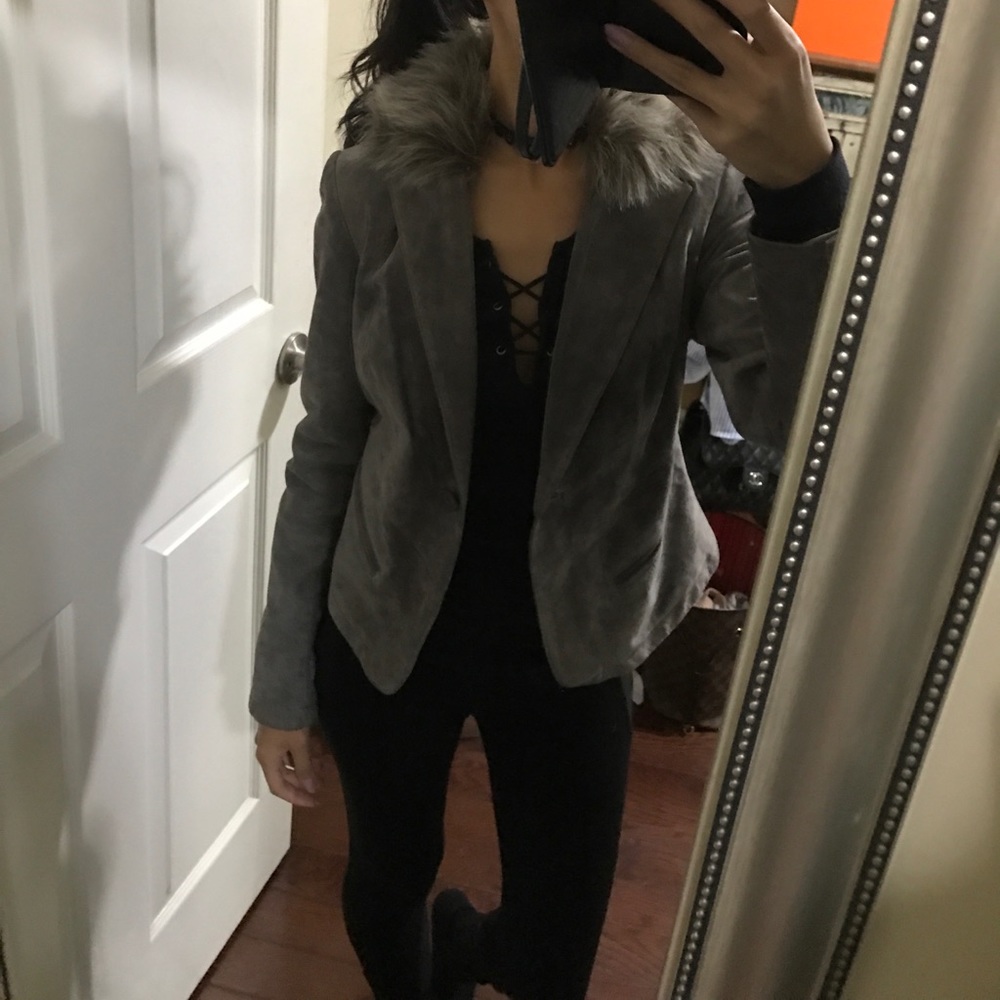 INC leather/suede jacket Sz Small