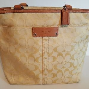 Coach Signature Yellow Bag