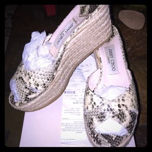 Jimmy choo espadrilles wedge