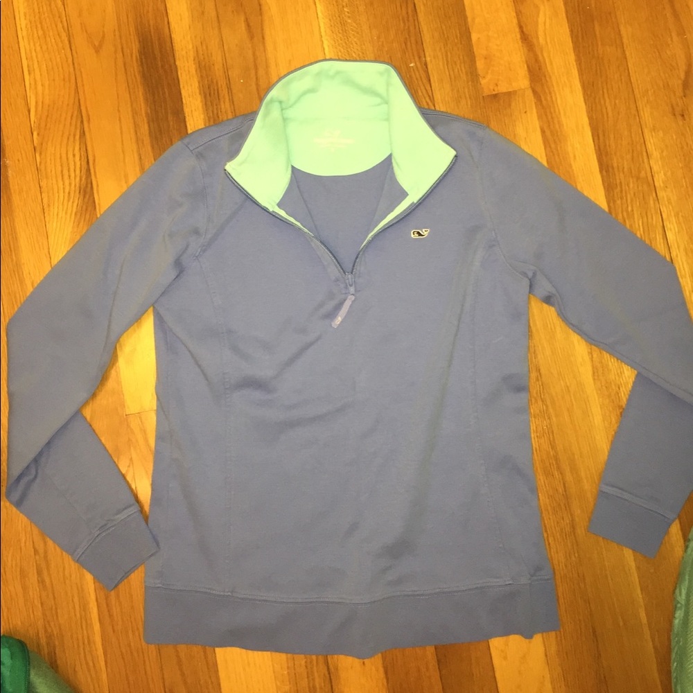 Blue vineyard vines quarter zip