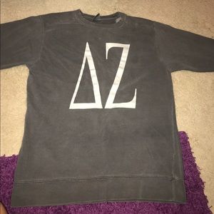 Grey Delta Zeta CC sweatshirt