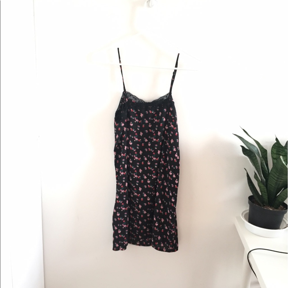 ✅Flowerprint camisole mini Dress