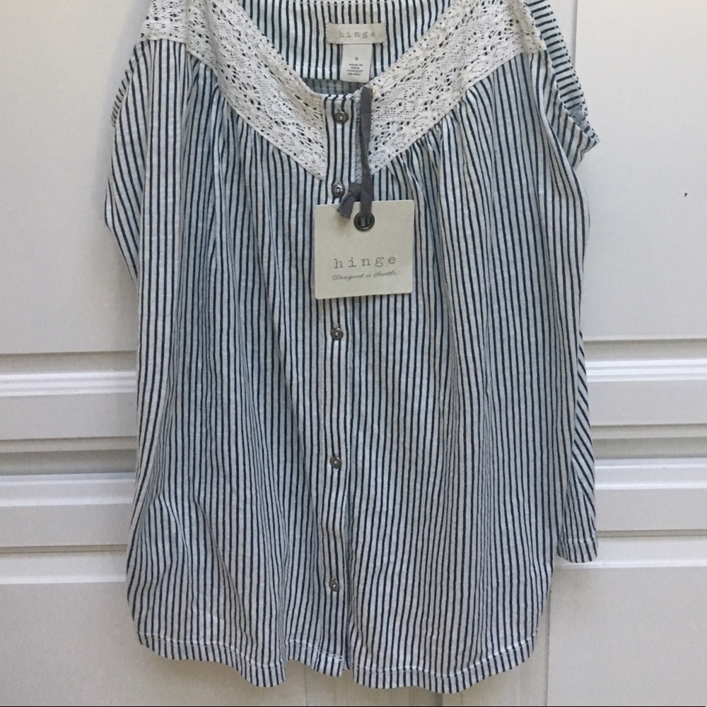 Hinge Button Front Stripe Camisole