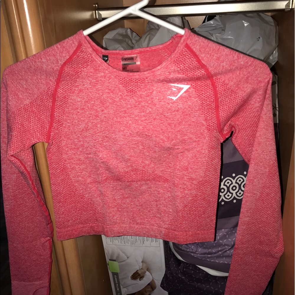 Gymshark seamless crop top NWT, sherbet pink