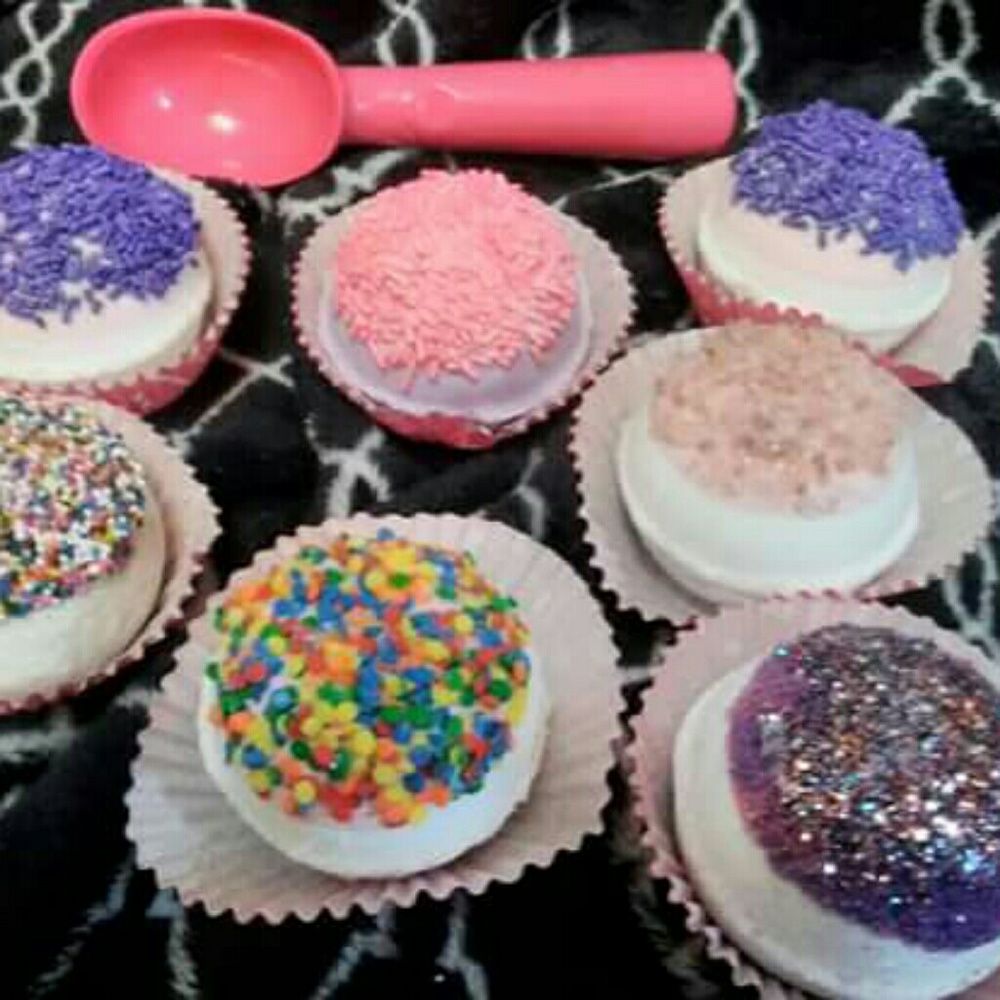 Bath bomb cupcakes