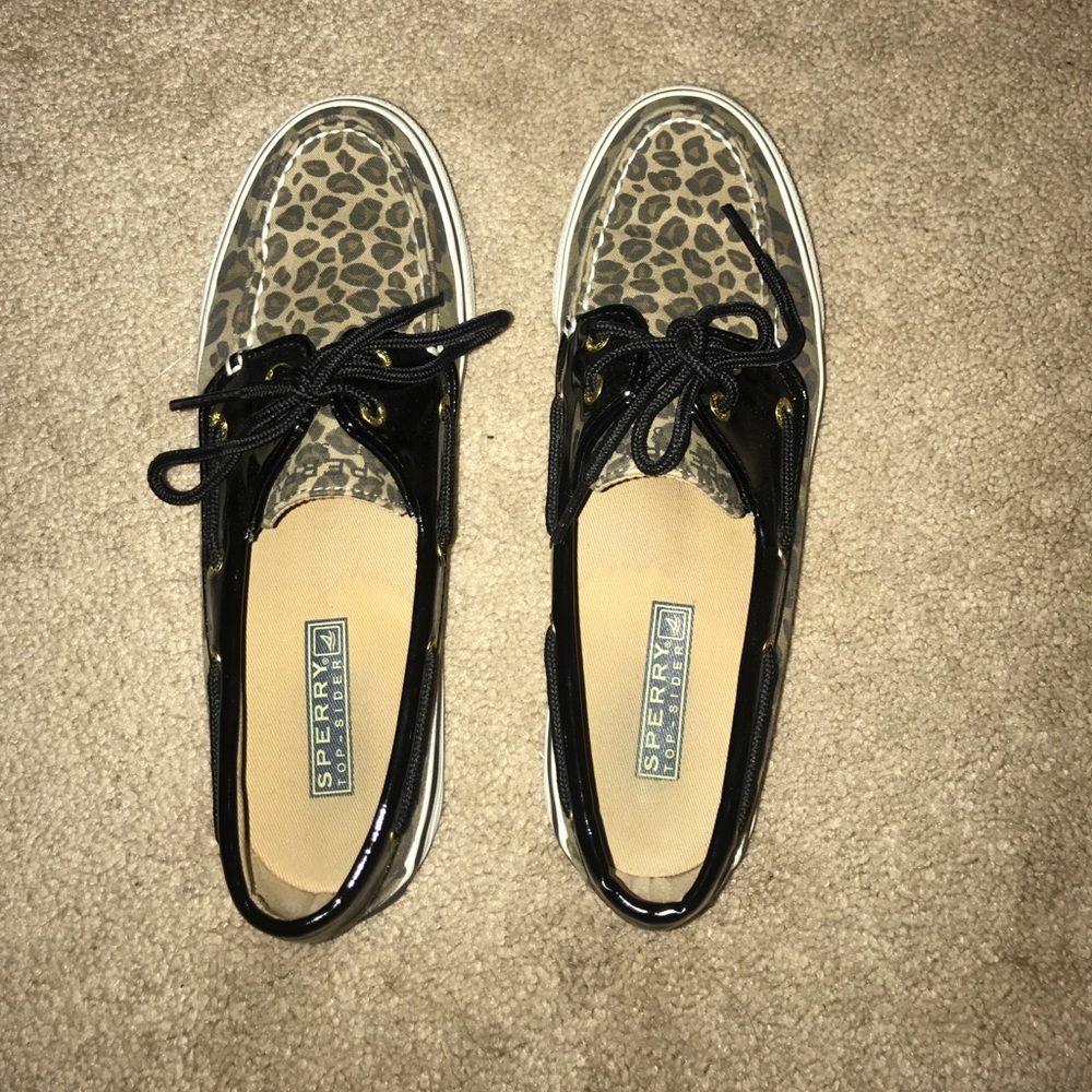 Cheetah Print Sperry Shoes