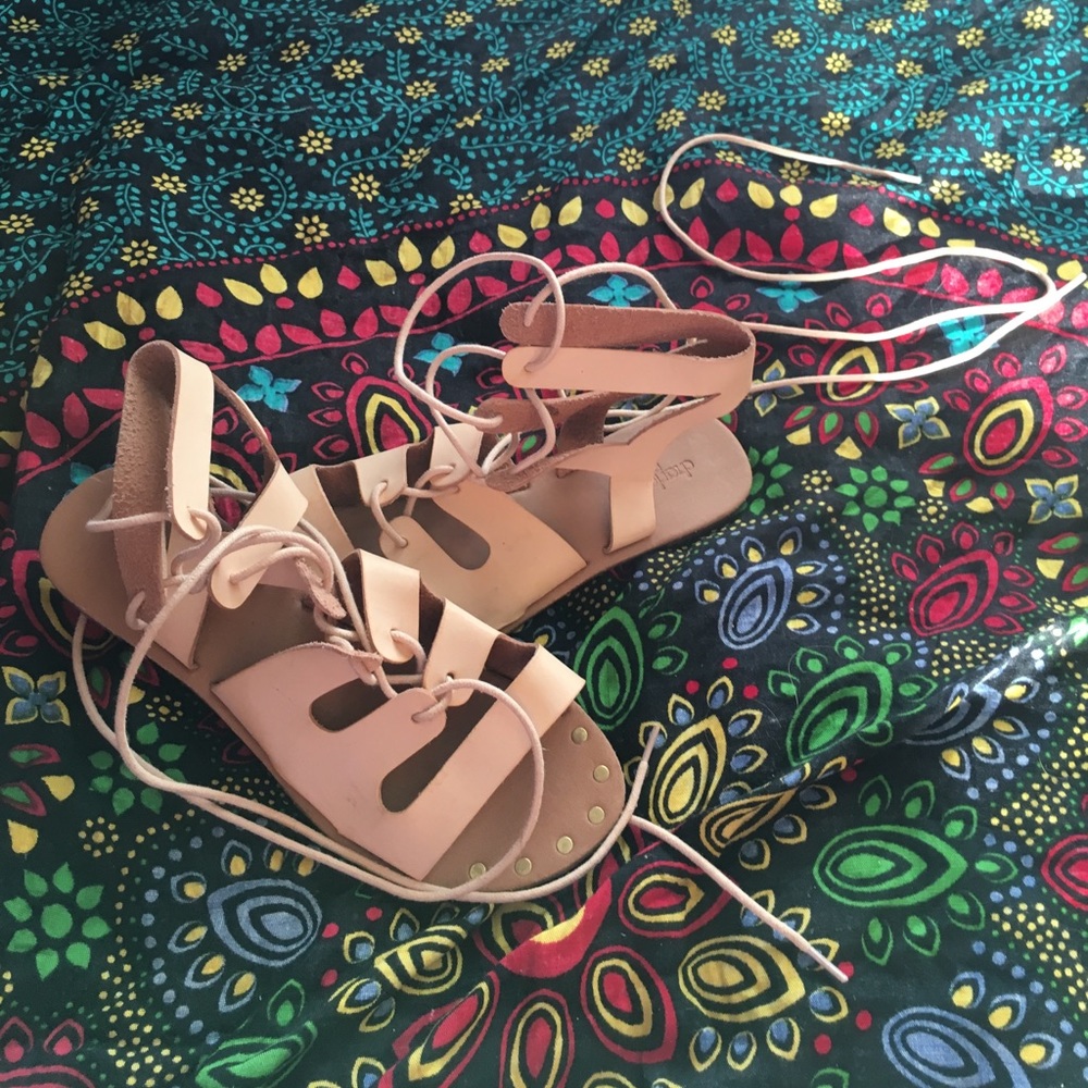 Lace up sandals