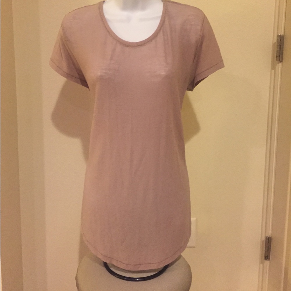 Women's pink extra long tunic from H&M