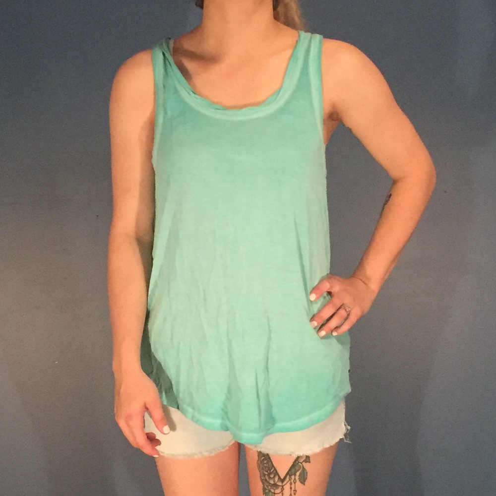 Blue/green tank top