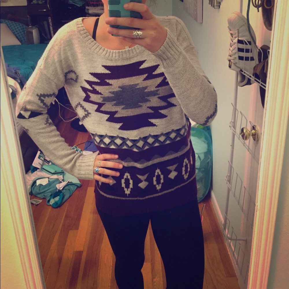 Tribal sweater, American Eagle