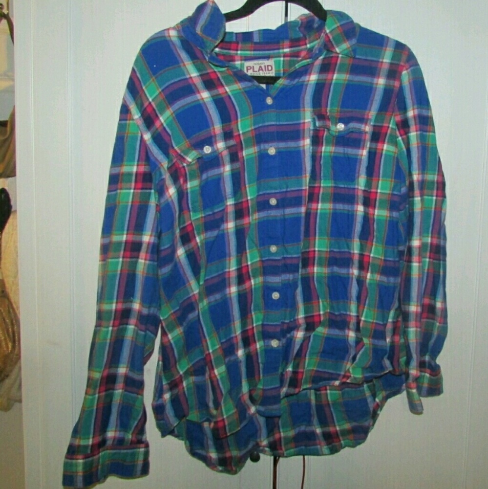 Plaid long sleeve shirt