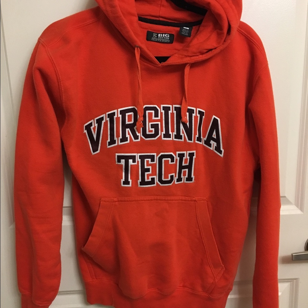 Virginia Tech Hokies orange embroidered sweatshirt