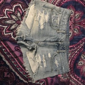 American Eagle Distressed Jean Shorts