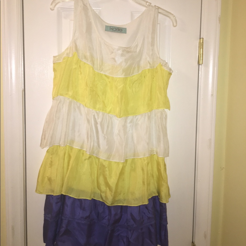 EUC Cute 100% Silk Karlie Dress Sz. L
