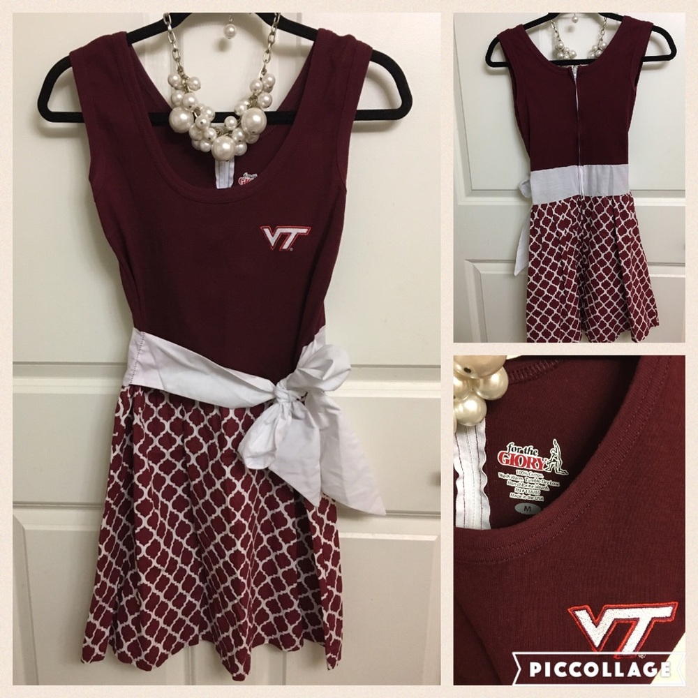 Virginia Tech Hokies game day maroon dress