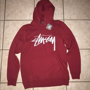 NWT Maroon Stussy Hoodie!