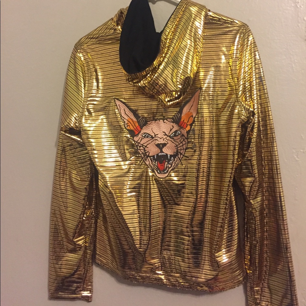 Brand new betabrandSF gold shiny jacket