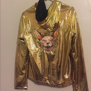 Brand new betabrandSF gold shiny jacket