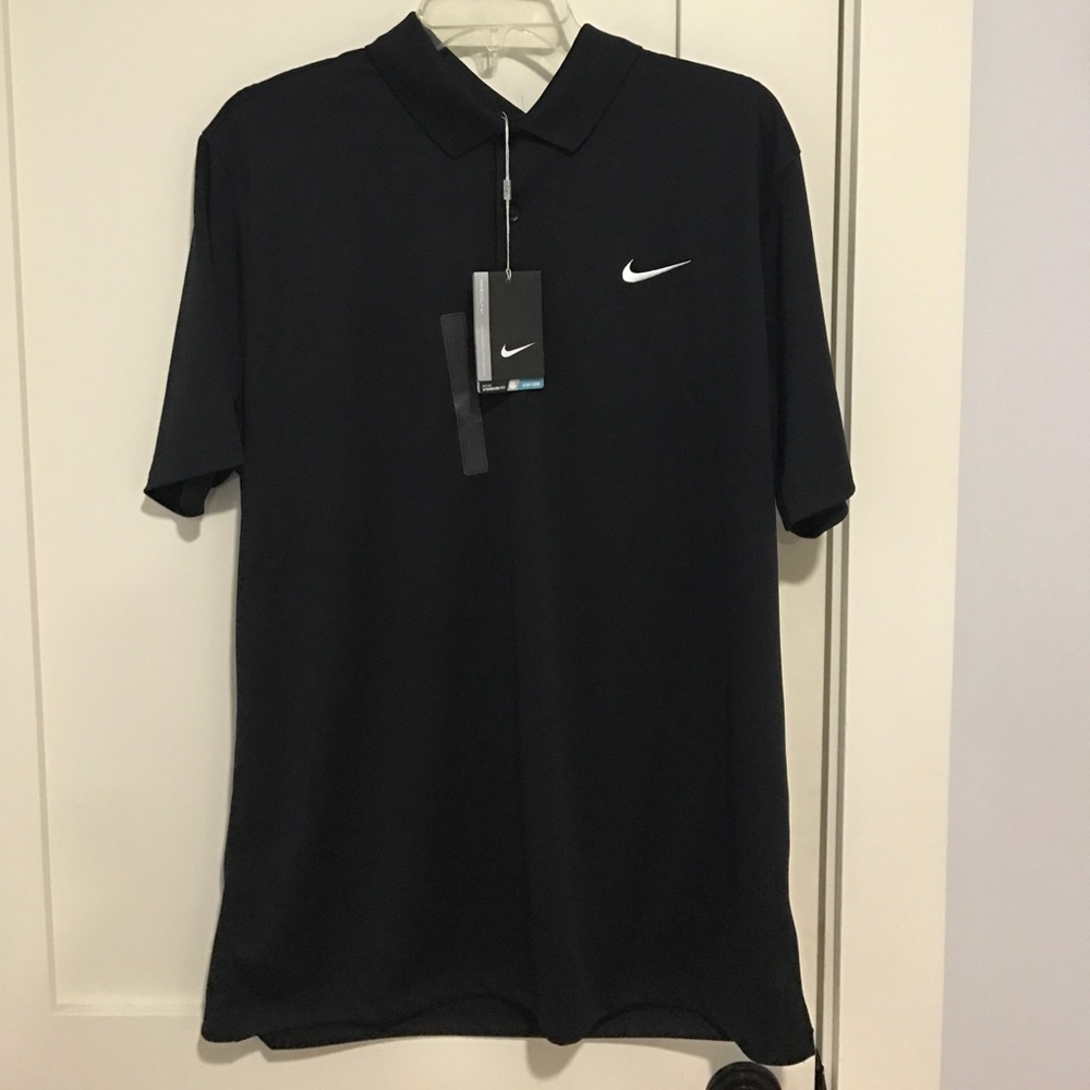 Black Nike Dri-Fit Golf Polo. NWT