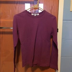 Comme des Garcons simple purple long-sleeve shirt