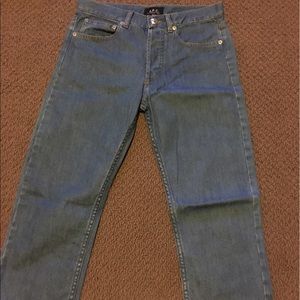 Light blue APC women's jeans