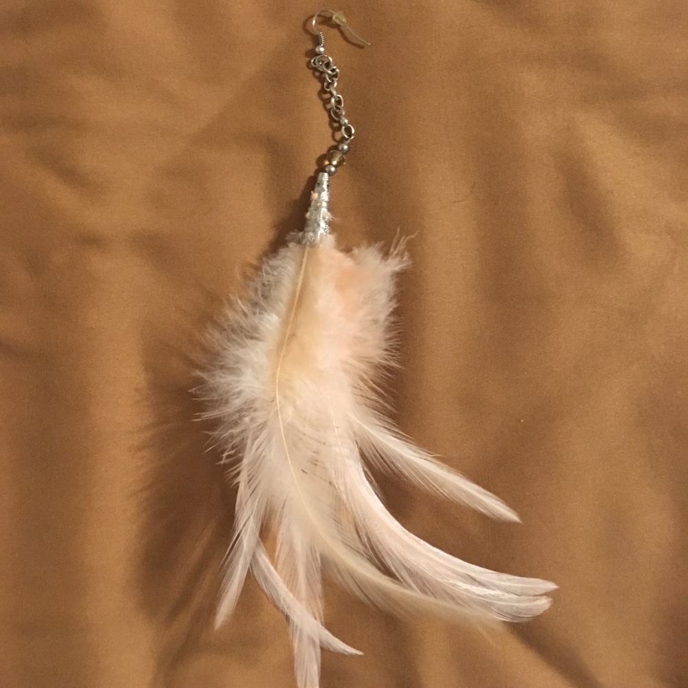 Feather ear ring