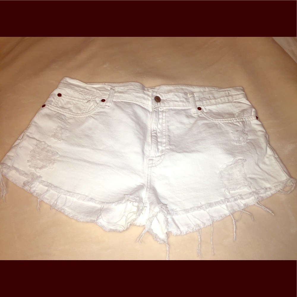Boyfriend Cut Off Distressed Ralph Lauren Shorts