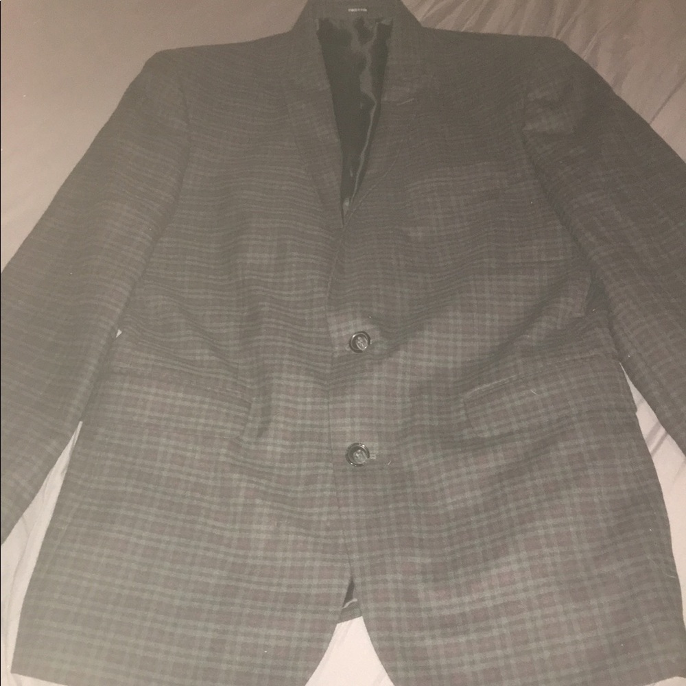Bar III Plaid Blazer 42 R Slim Fit