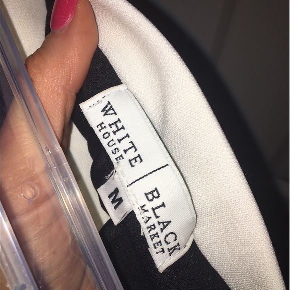 EUC Black House White Market Strapless Dress Sz. M - Picture 4 of 4