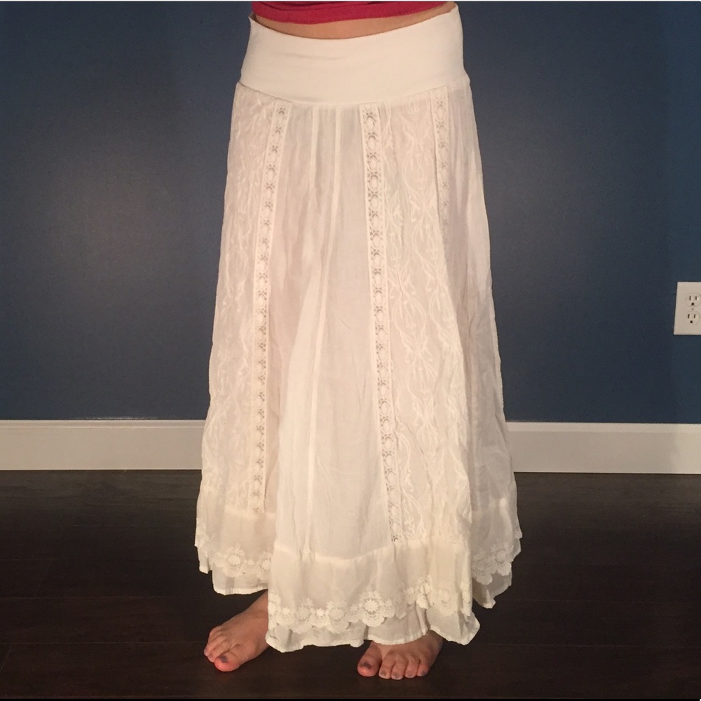 White skirt