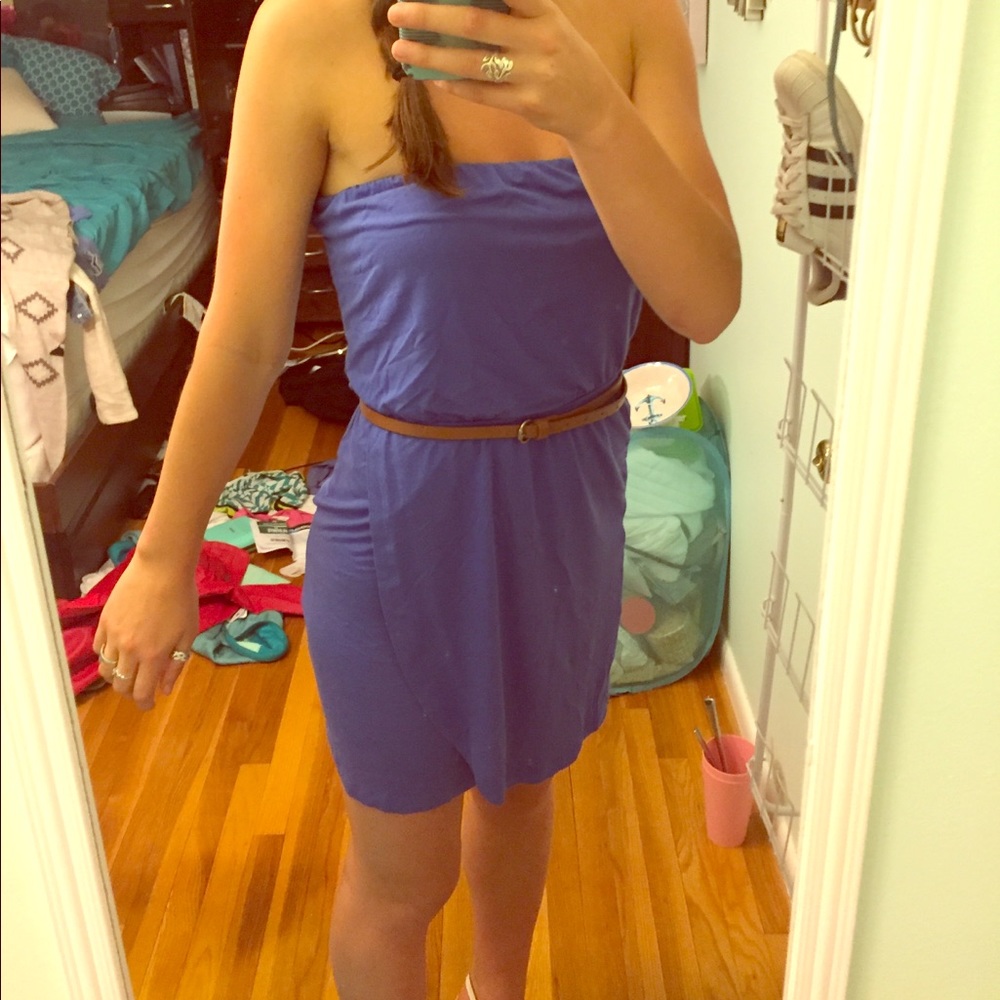 HIGHEST OFFER⚡️ blue strapless dress
