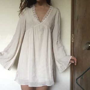 Bell Sleeves Hippie Dress